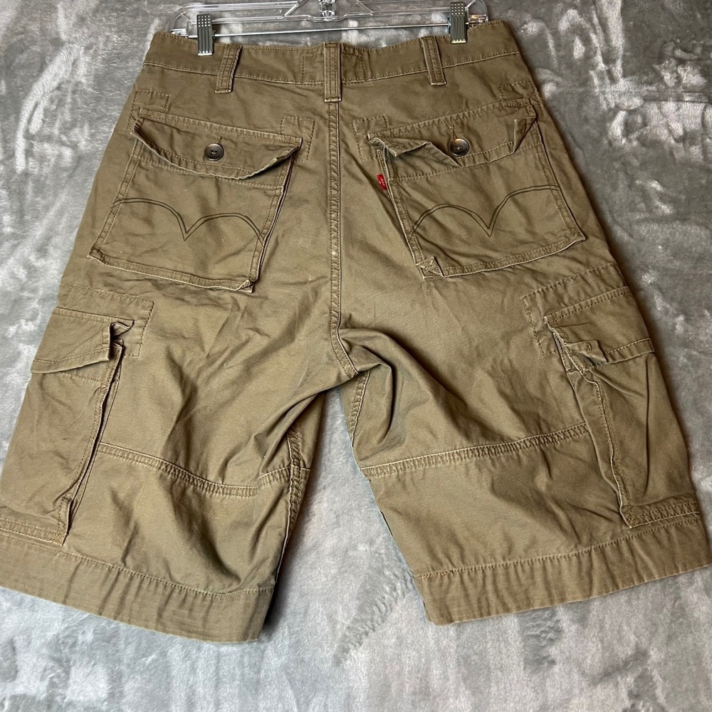Levi's Men's Cargo Shorts Khaki Tan Size 32 Utility Pockets Relaxed Fit - Picture 4 of 6